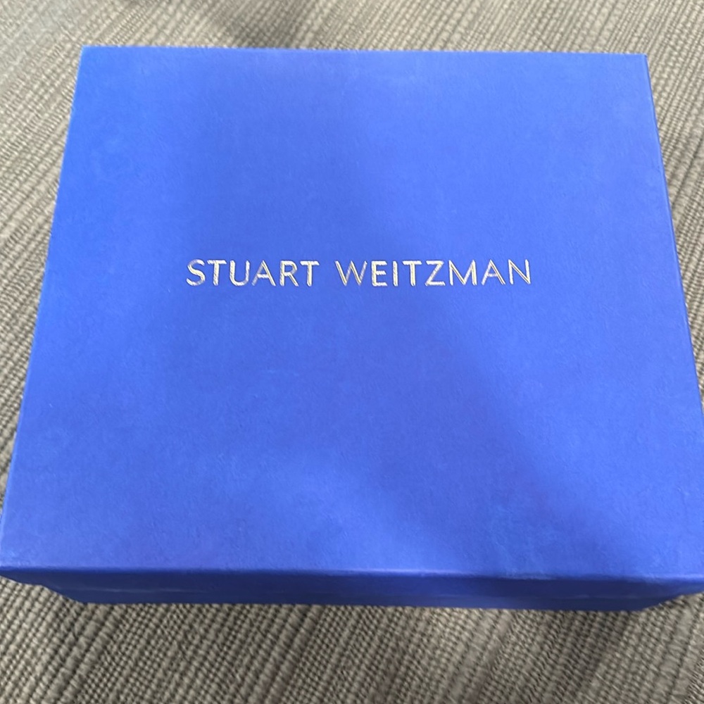 Stuart Weitzman Siggy 60 Leather / Pleather Bootie - Black 7.5M